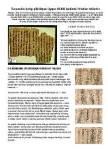 Ancient Christian texts in Uyghur excavated from Turpan-Pin